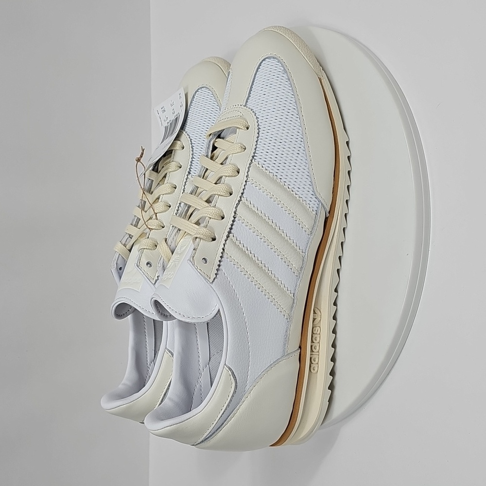 NWT Adidas SL 72 OG Trainers Shoes Sneaker Cloud White 10 Leather Retro 70s - Picture 4 of 13